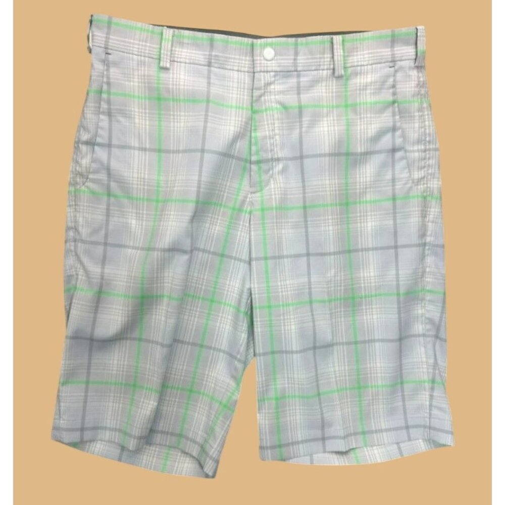 Nike Mens Golf Tour Performance Dri-Fit Plaid Shorts 32